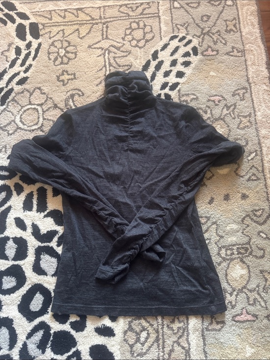 Akris Sweaters - Akris Charcoal Turtleneck cashmere silk blend Sweater